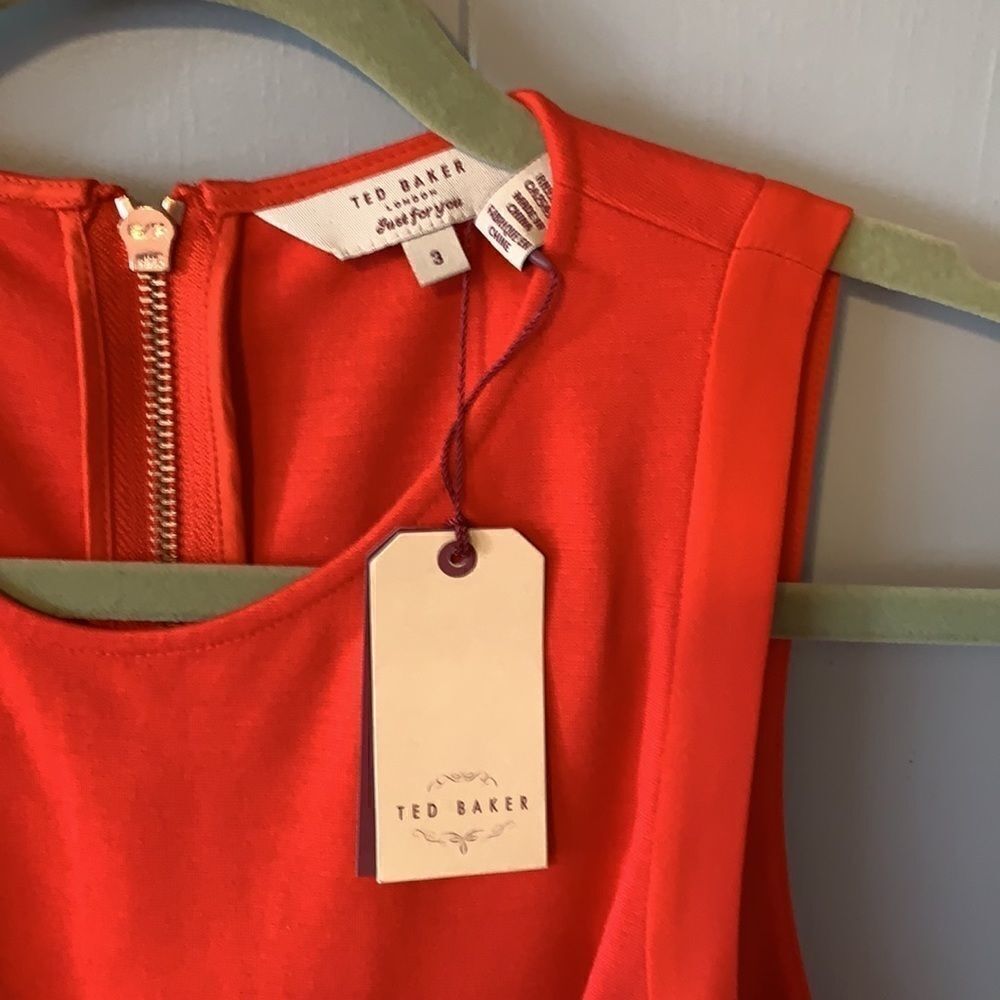 NWT Ted Baker Contrast Side Detail Dress Size 3 - Picture 4 of 7